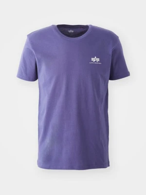 T-shirt basic Alpha Industries ciemnofioletowy