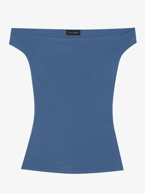 T-shirt basic Anna Field granatowy