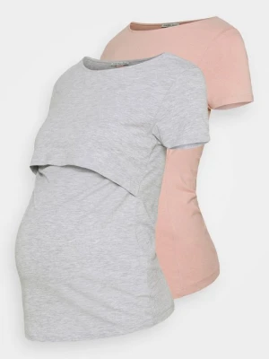 T-shirt basic Anna Field MAMA By Zalando jasnoszary