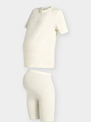 T-shirt basic Anna Field MAMA By Zalando mleczny
