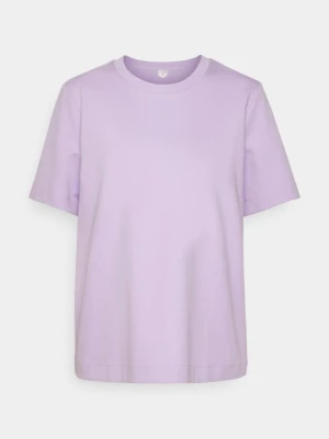 T-shirt basic ARKET liliowy