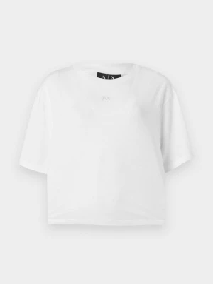 T-shirt basic Armani Exchange biały