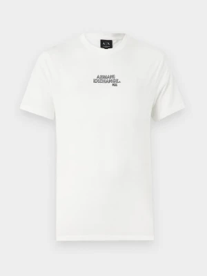 T-shirt basic Armani Exchange mleczny