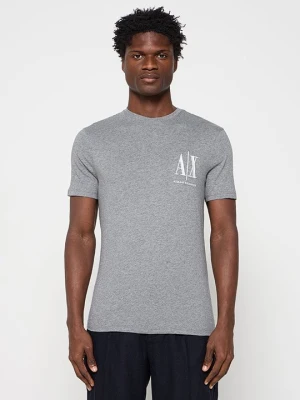 T-shirt basic Armani Exchange szary