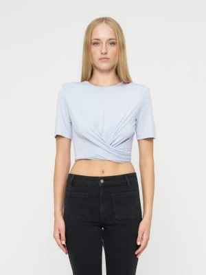 T-shirt basic Ba&sh jasnoniebieski