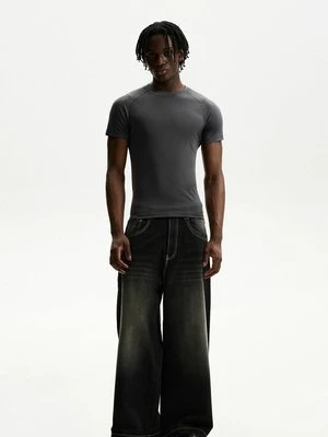 Zdjęcie produktu T-shirt basic Bershka szary