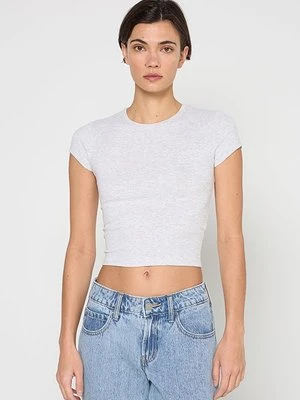 T-shirt basic Bershka szary