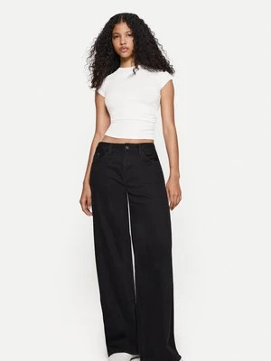 T-shirt basic Bershka biały