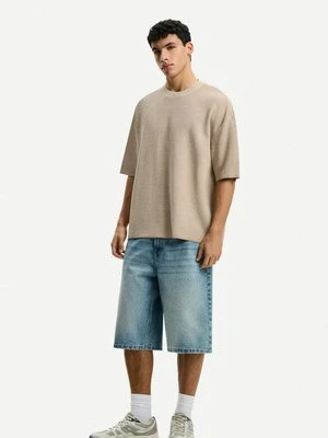 Zdjęcie produktu T-shirt basic Bershka jasnoróżowy