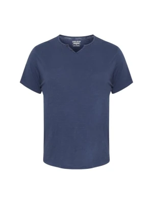 T-shirt basic Blend niebieski