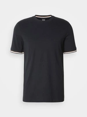 T-shirt basic Boss granatowy