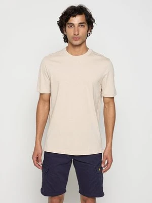 T-shirt basic Boss beżowy