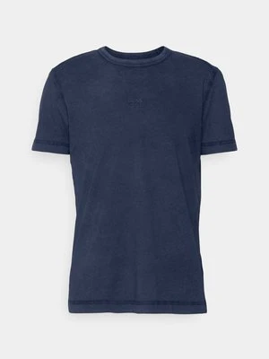 T-shirt basic Boss granatowy