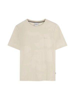 T-shirt basic Boss beżowy