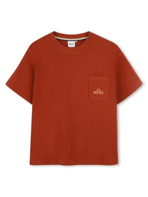 T-shirt basic Boss ciemnoczerwony