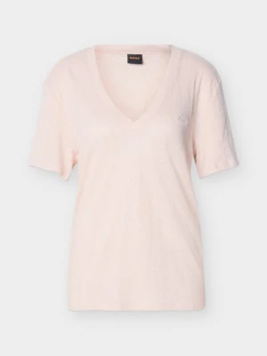 T-shirt basic Boss jasnoróżowy