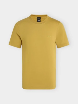 T-shirt basic Boss musztardowy