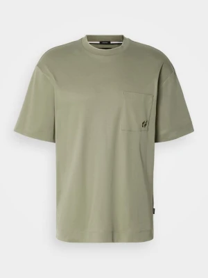T-shirt basic Boss zielony