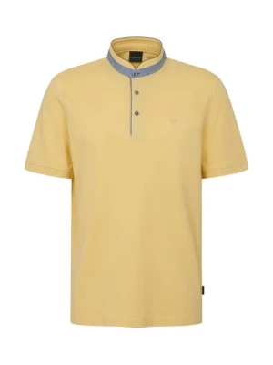 T-shirt basic Bugatti jasnożółty
