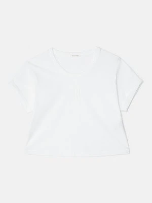 T-shirt basic By Malene Birger mleczny