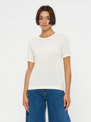T-shirt basic By Malene Birger mleczny