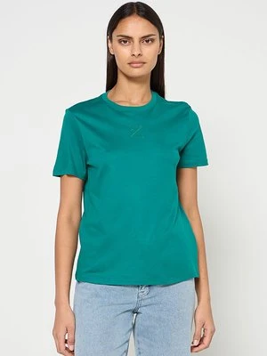 T-shirt basic Calvin Klein zielony