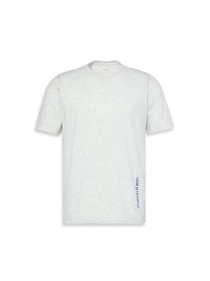 T-shirt basic Calvin Klein jasnoszary melanż