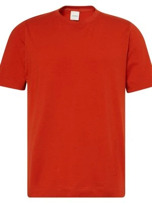 T-shirt basic Calvin Klein pomarańczowy