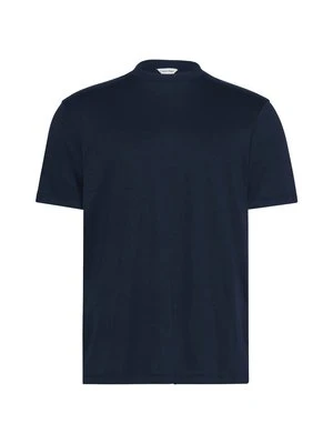 T-shirt basic Calvin Klein granatowy