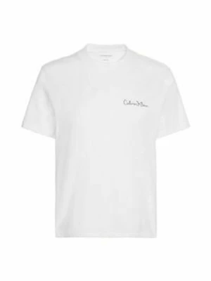 T-shirt basic Calvin Klein biały