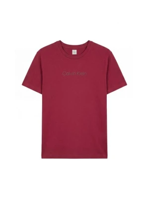 T-shirt basic Calvin Klein bordowy