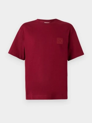 T-shirt basic Calvin Klein czerwony