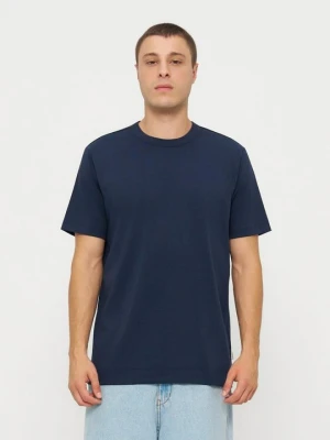 T-shirt basic Calvin Klein granatowy