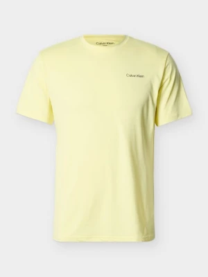 T-shirt basic Calvin Klein jasnożółty