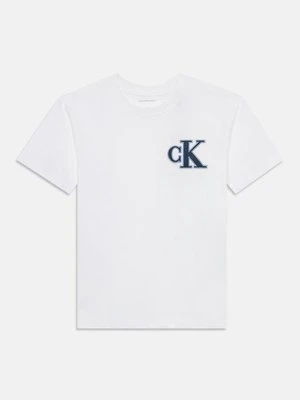 T-shirt basic Calvin Klein Jeans biały