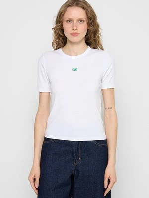 T-shirt basic Calvin Klein Jeans biały