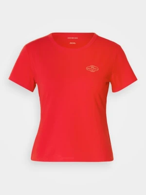 T-shirt basic Calvin Klein Jeans czerwony