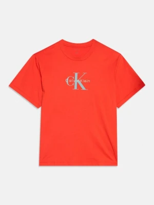 T-shirt basic Calvin Klein Jeans czerwony