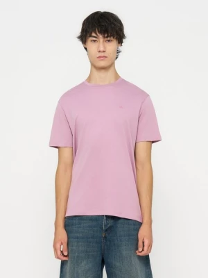 T-shirt basic Calvin Klein Jeans fioletowy