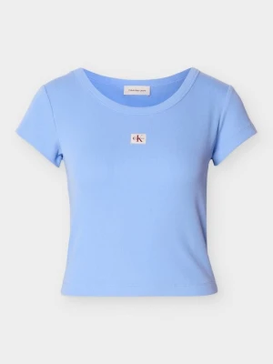 T-shirt basic Calvin Klein Jeans jasnoniebieski