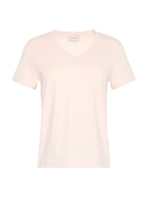 T-shirt basic Calvin Klein Jeans jasnoróżowy