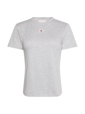 T-shirt basic Calvin Klein Jeans jasnoszary