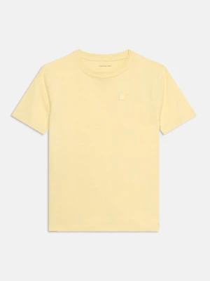 T-shirt basic Calvin Klein Jeans jasnożółty