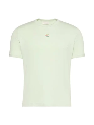 T-shirt basic Calvin Klein Jeans jasnożółty
