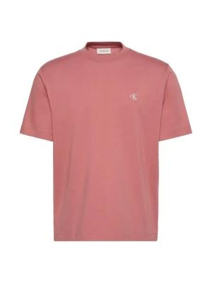 T-shirt basic Calvin Klein Jeans koralowy