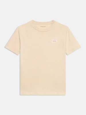 T-shirt basic Calvin Klein Jeans piaskowy