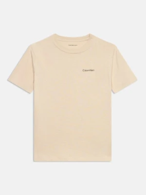 T-shirt basic Calvin Klein Jeans piaskowy
