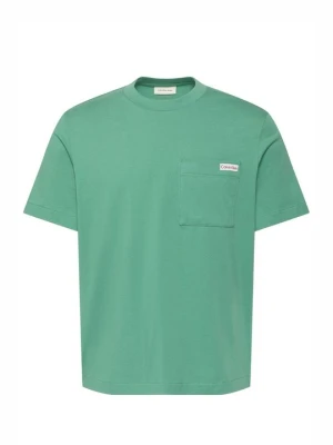 T-shirt basic Calvin Klein Jeans zielony