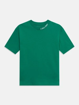 T-shirt basic Calvin Klein Jeans zielony