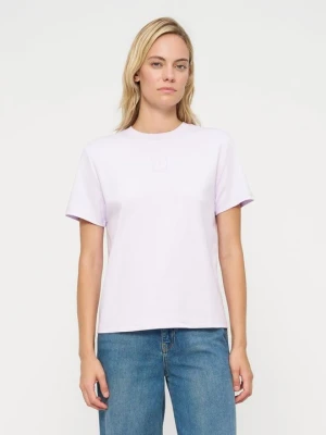 T-shirt basic Calvin Klein liliowy